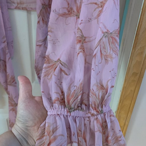 Shein Curve Long Sleeve Pink Wrap Around Top 3x - Picture 3 of 5